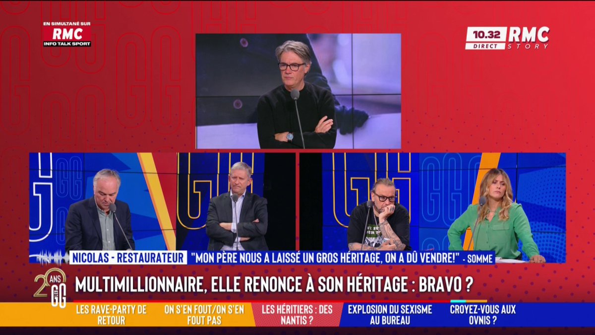 💰 Multimillionnaire, elle renonce à son héritage 📞 Nicolas, restaurateur au 3216 : "C'est de l'injustice. Mon père nous a laissé un restaurant et des studios. On a dû tout vendre pour garder le restaurant. Il a bossé toute sa vie, il a payé des impôts toute sa vie. #GGRMC