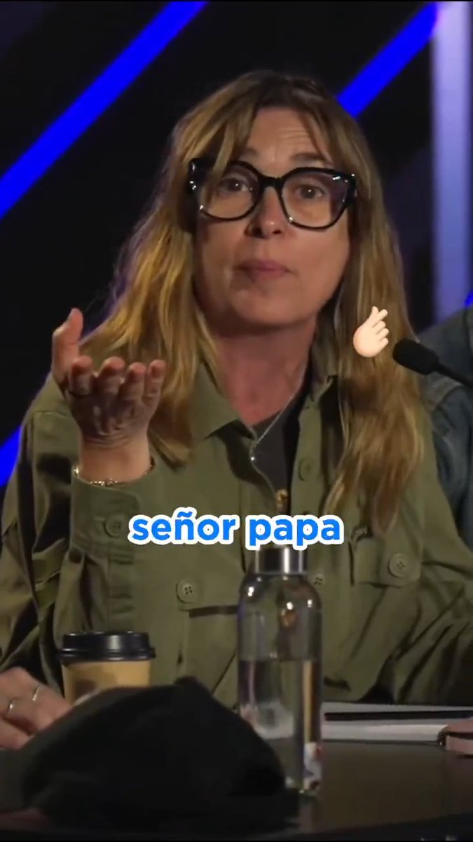 🎤✝️ Todo el mundo habla hoy del nuevo papa y Noemí Galera, en el #OTValencia, también, más concretamente del micro que le pusieron a León XIV. #OTCasting2025