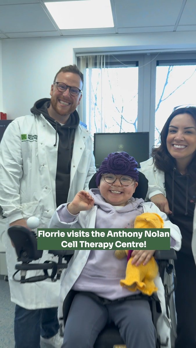 Earlier this year, we had a special guest at the Anthony Nolan Cell Therapy Centre… Florrie, complete with her very own lab coat, came to find out exactly what happens when we receive a cord donation!
