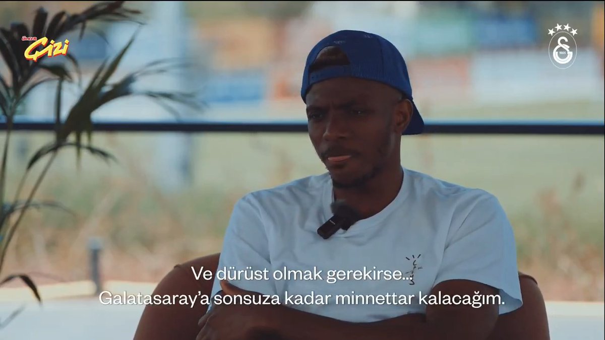 Victor Osimhen: "Galatasaray ile aramızda karşılıklı bir bağ, gerçek bir aidiyet var. Galatasaray'a sonsuza kadar minnettar kalacağım..." (Galatasaray Youtube)