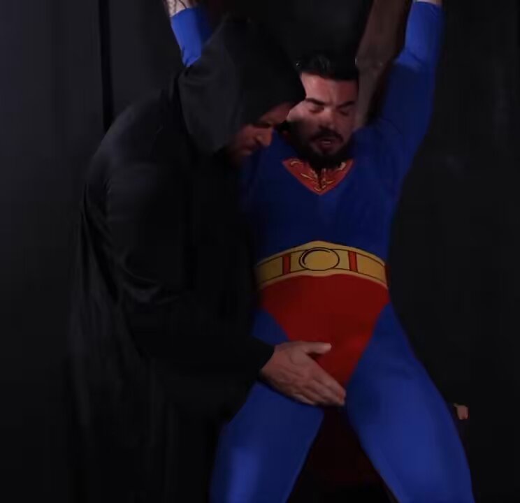 The Man of Steel? More like the Man of Moans. Bound. Edged. Milked. Again. And again. And again. 💦😈 ➡️ Watch full video here: