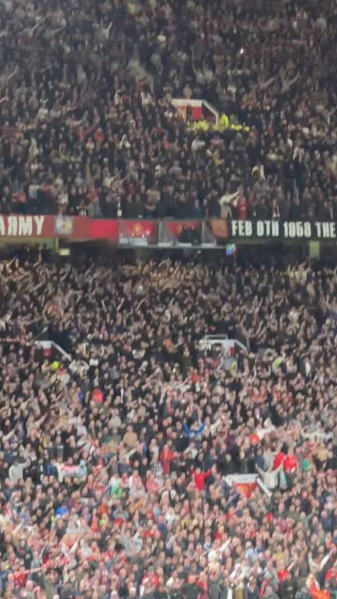 Stretford End after Mason Mount’s first goal last night.