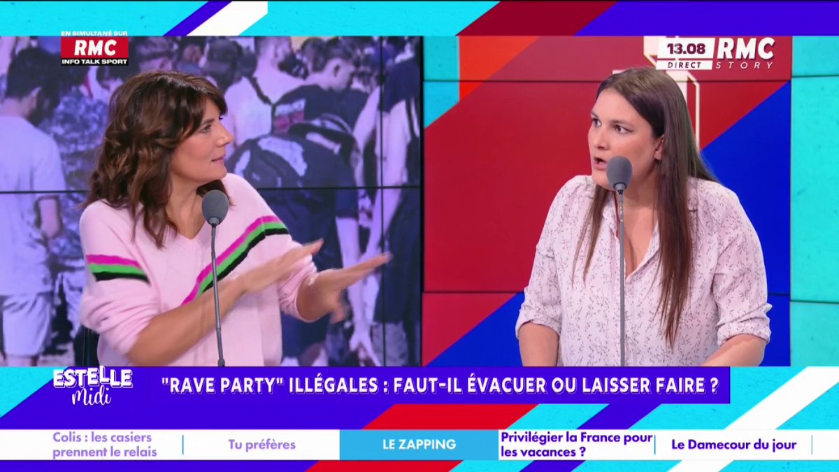 🎙️ Juliette Briens : "Les "Rave Party" sont la symbolique parfaite de l'échec français ! L'État est à genoux devant des hordes de drogués à dreadlocks, de punks à chiens... On peut prendre les organisateurs et leur faire faire 2 à 3 ans de prison ferme !" #EstelleMidi