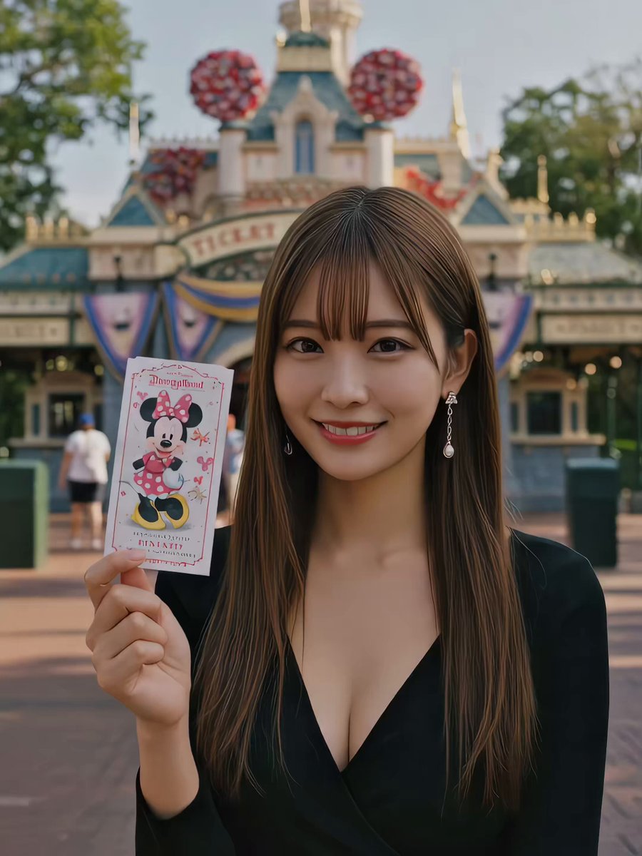 【拡散禁止】 『AI美女×ディズ◯ーデート』のリアルな動画がテキストだけで15分で出来ました。 ・Chatgpt ・ImageFX ・LumaAI ⬆️使ったツールは３つ TikTokやYouTubeで収益化も可能。 AI美女×デートのプロンプト欲しい人はいいね＆リプ『デート』 受け取りはリプ欄から↓