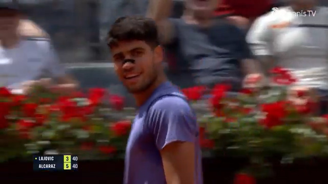 Here, there and everywhere 💨 Carlos Alcaraz aka Speedy Gonzales! Internazionali BNL d'Italia | #IBI25