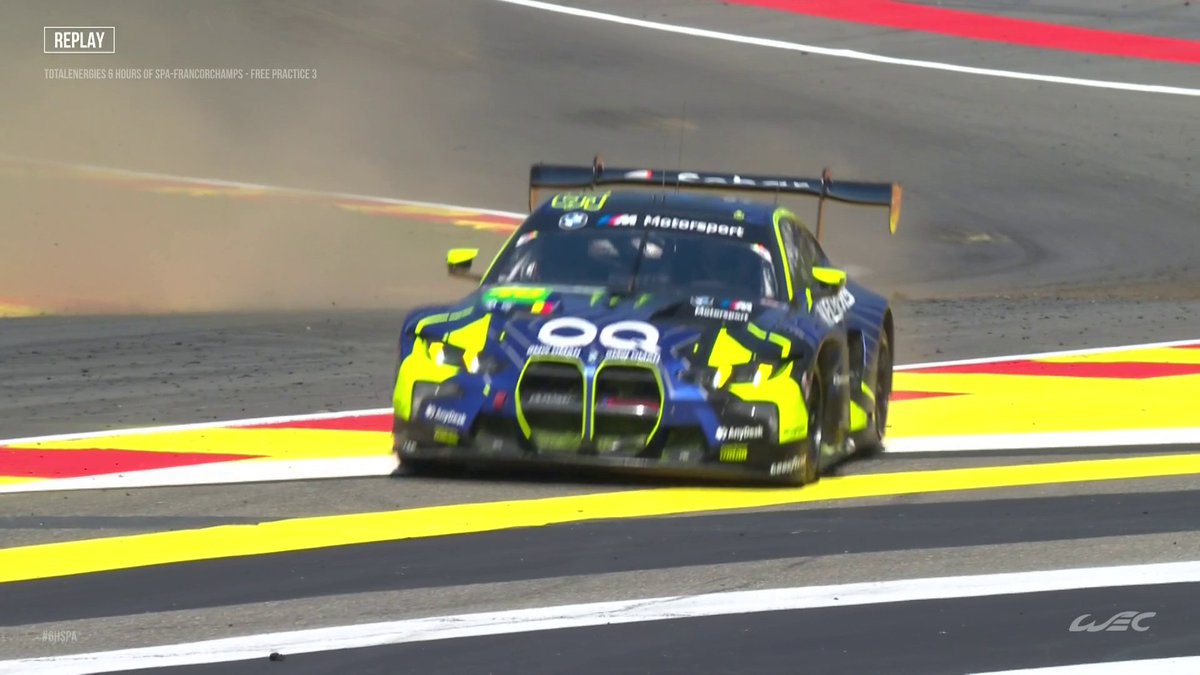 😅 Un LMGT3 y un Hypercar en Eau Rouge, ¿qué podría salir mal? 😱 Golpe entre el BMW de Valentino Rossi y el Ferrari número 51 #WEC #6HSpa