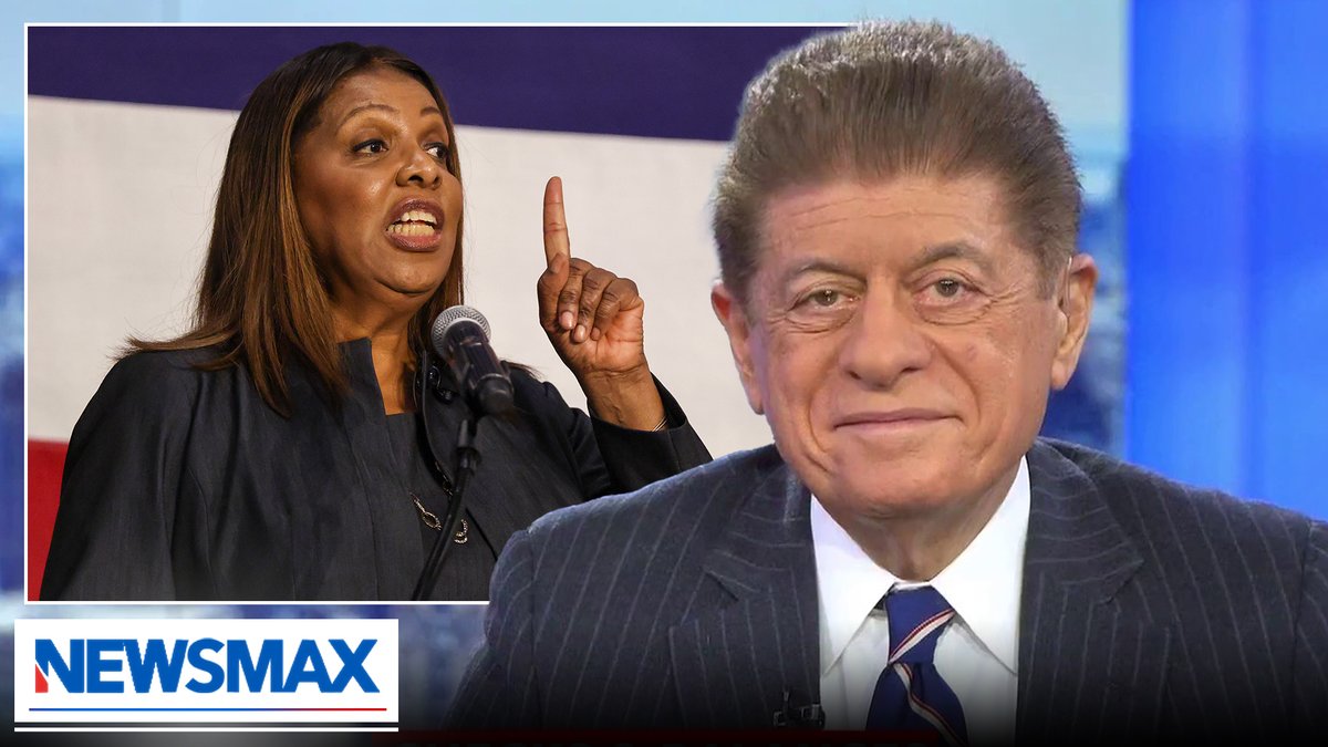 "I think [Letitia James will] be indicted, and there probably will be — not the trial of the century — but a monumental trial over this." — Judge Andrew Napolitano @JudgeNap Sharla McBride @Marc_Lotter