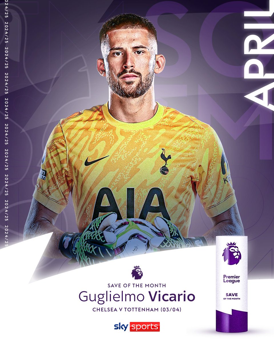 Guglielmo Vicario wins Save of the Month after this superb stop from Jadon Sancho’s strike 🧤