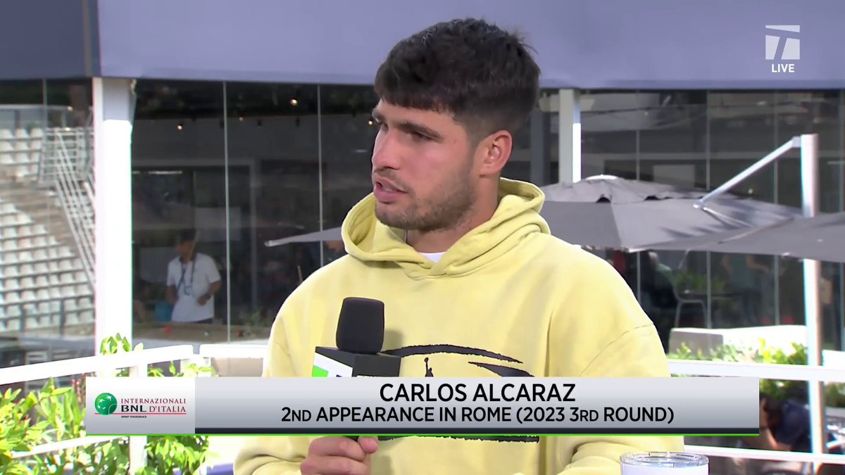 "I need him on the tour because he pushes me to be a better player, to give my 100% everyday. I think tennis needs him" 🥹🫂 Carlos Alcaraz had some kind words about Jannik Sinner ahead of the Italian's return at the #IBI25