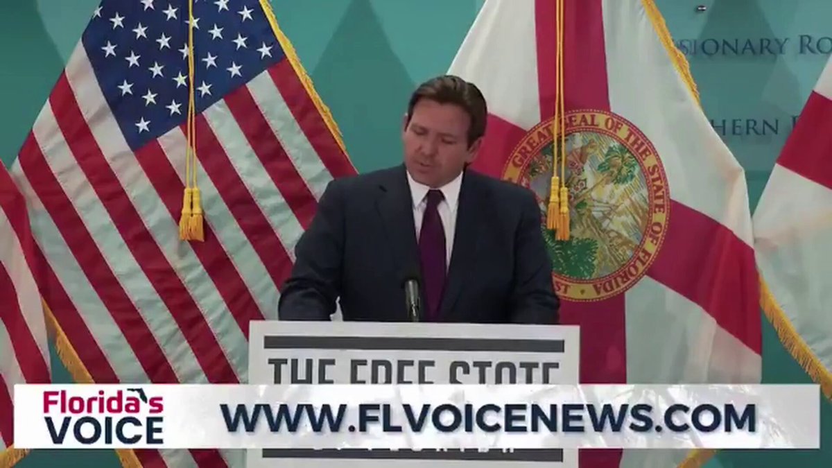 “Protects Floridians from Geo-Engineering” “Geo-Engineering wasn’t been done by The State of Florida - I can tell you that” “You have people saying the only way to fight climate change is to spray all this stuff & block the sun” Florida Governor Ron DeSantis on finally stopping the poisoning of the skies above Florida.