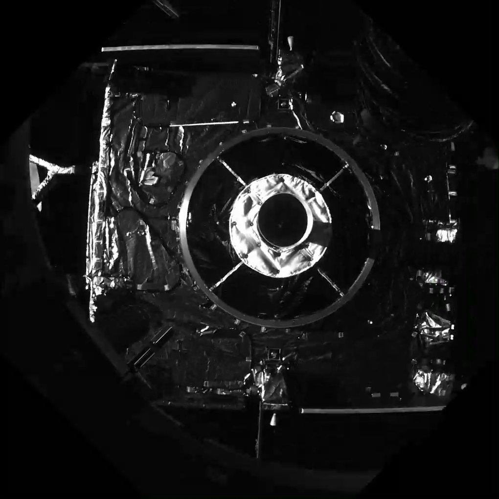 A bittersweet goodbye with actual imagery in space of the SpaceLogistics Mission Extension Vehicle-1 moving away from the Intelsat IS-901 satellite after a successful 5-year servicing mission. A historic moment celebrating an industry first for satellite life-extension in GEO. MEV-1 is on the move to its next client!
