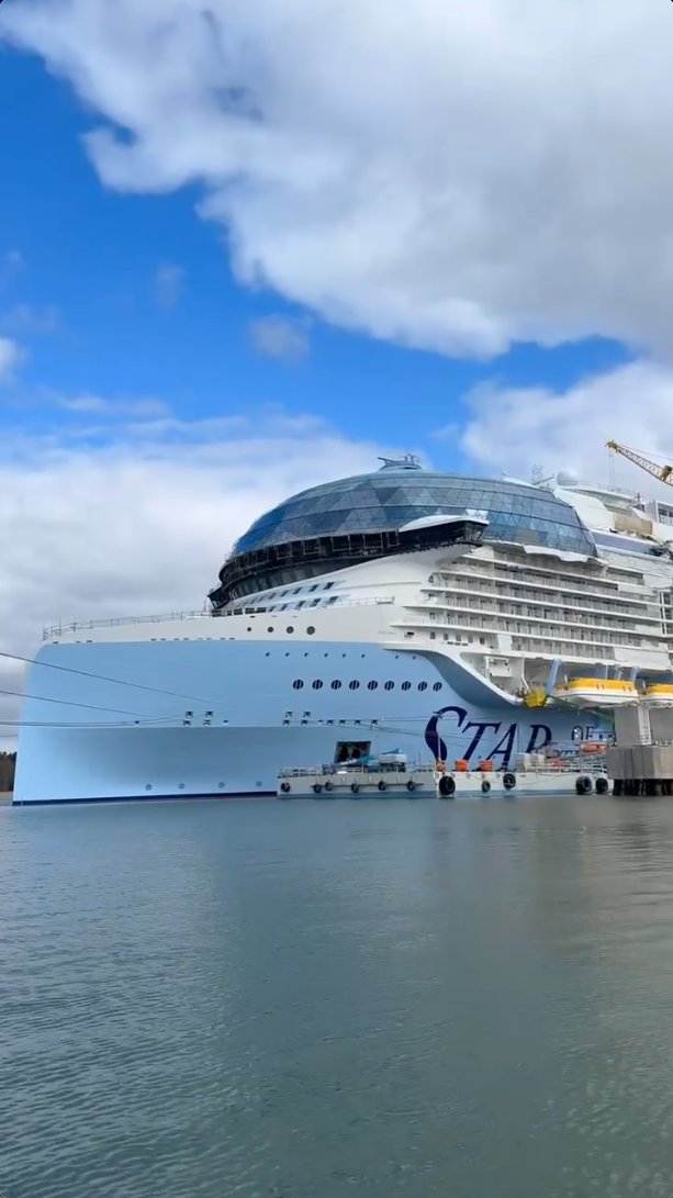 👀First Look👀 Star of the Seas is getting ready for her journey to Port Canaveral, FL – stay tuned for more sneak peeks!