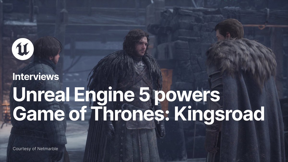 Bringing the world of the Seven Kingdoms to life in Game of Thrones: Kingsroad involved several crucial Unreal Engine features including World Partition, UMG and more ⚔️ We had an audience with Netmarble Official Project Director Hyun-il Jang to find out how they put together the cross-platform, story-driven open world action-adventure RPG for PC and mobile: