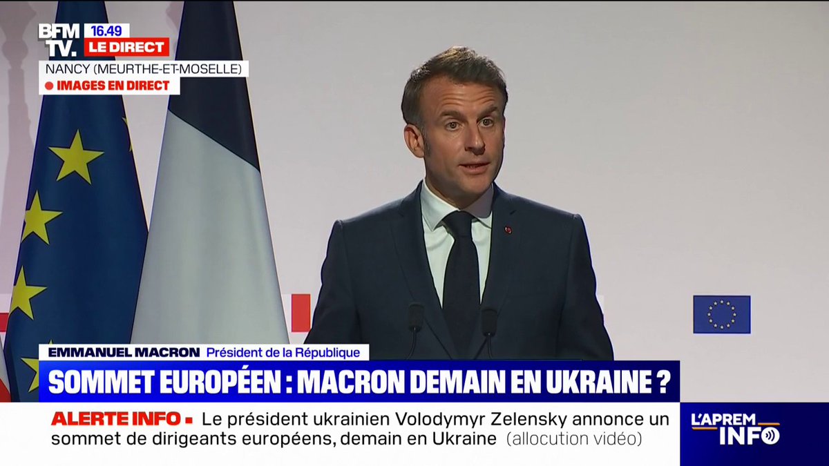 Emmanuel Macron: "Le président Poutine est du côté de la guerre pas du côté de la paix"