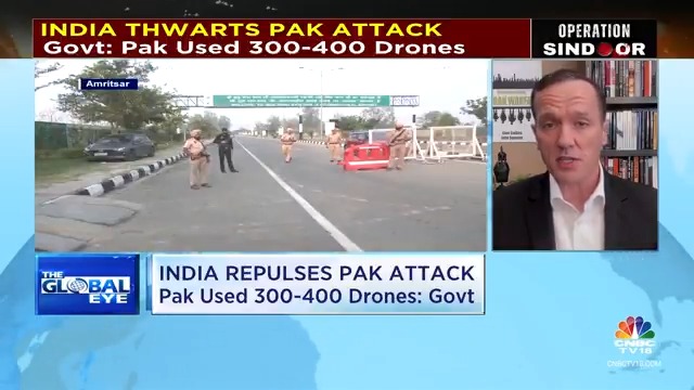 #IndiaPakistanTensions | 'Pakistan's aerial attacks via cheap drones is an attempt to overwhelm India's air defence systems in the on-going conflict,' says John Spencer (John Spencer), Chair-Urban Warfare Studies, Modern War Institute in a conversation Parikshit Luthra #IndoPak #IndiaPak