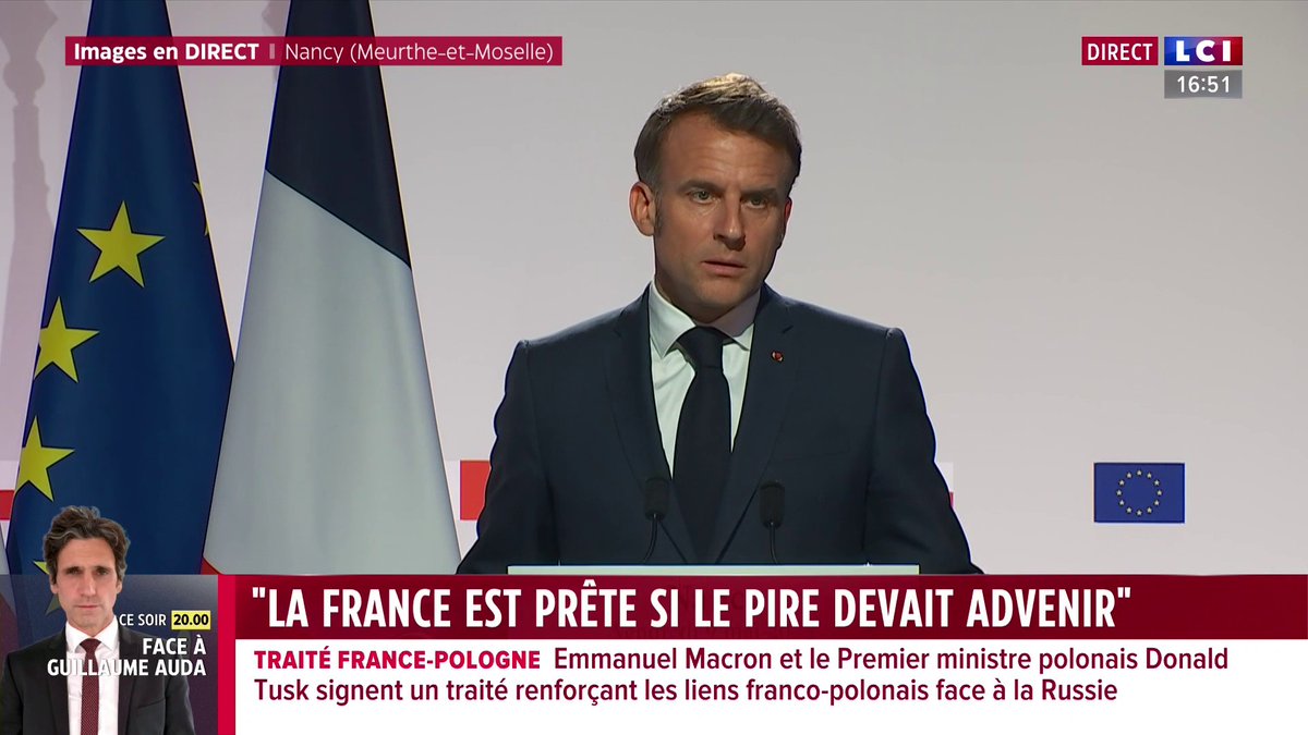 🗣️ À Moscou, Poutine se pose en "barrage contre le nazisme" : "une inversion des valeurs, un révisionnisme historique en même temps qu'une profonde erreur" commente Emmanuel Macron pour qui le "poutinisme est un impérialisme"