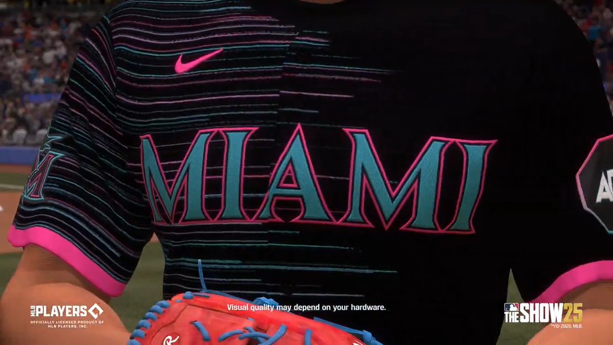 Welcome to the 3️⃣0️⃣5️⃣! The love for beísbol represented in the new Miami Marlins City Connect! 😎 Rep these unis in #MLBTheShow 25! #MarlinsBeisbol