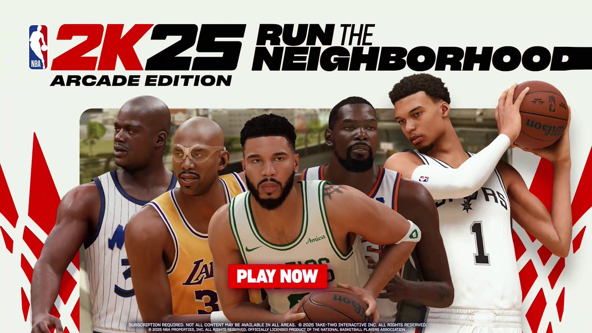 #NBA2K25 Arcade Edition Season 4 is here! 🏀 Play The Greatest and go through the journey of @shaq's career! Download and install here ⬇️ 📱
