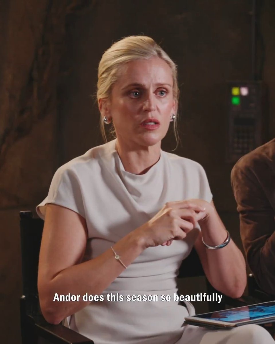 Denise Gough and Kyle Soller talk about the powerful moments in Episode 8 of Andor. Watch the full episode, now streaming only on Disney+.