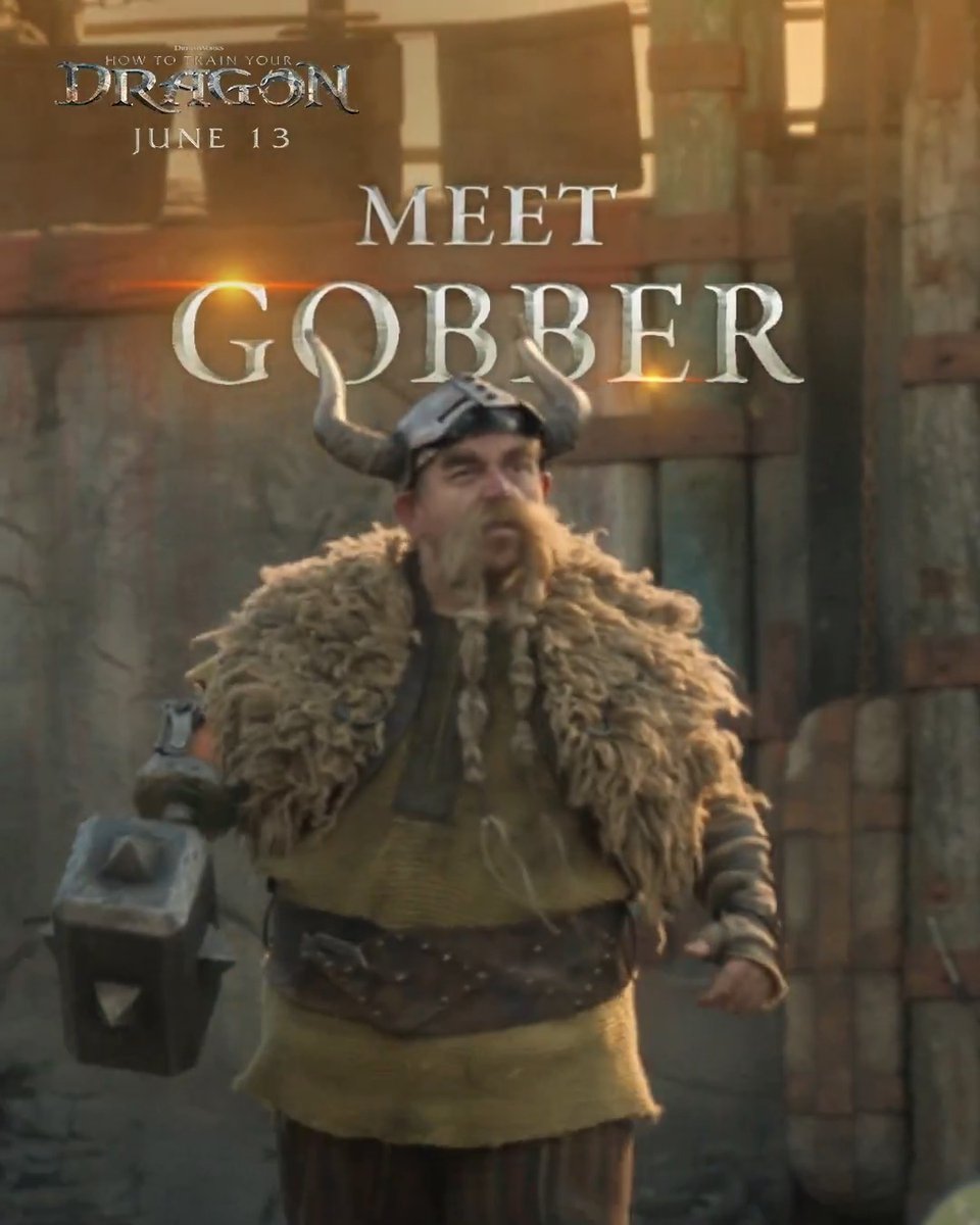 Veteran warrior ⚔️ Relentless trainer 🔥 Meet Gobber. Experience #HowToTrainYourDragon in theaters June 13. Get your tickets now!