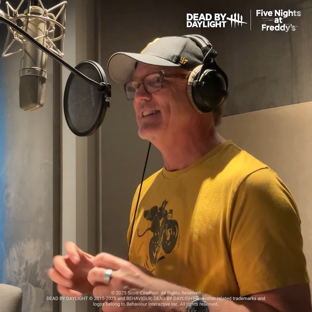 Take a look behind the scenes as Matthew Lillard records all-new voice lines for a Legendary Springtrap Outfit based on the Five Nights at Freddy's movie.