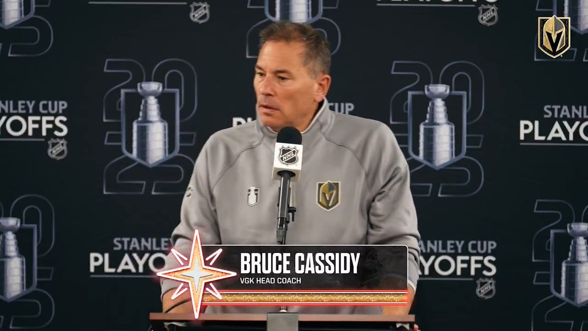 🎥 Cassidy: Keep getting better. We were much better than Game 1, and we're going to have to be better if we expect to win the series. So, keep progressing in that direction.