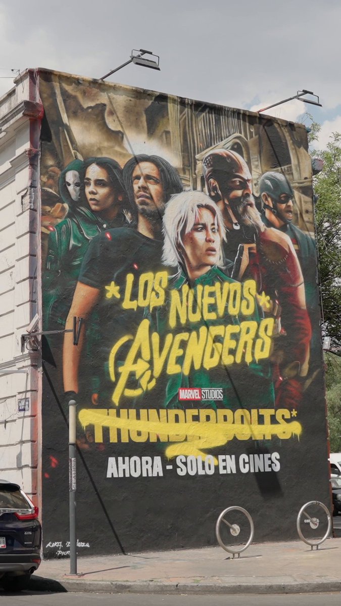 📍CDMX ya lo confirmó en sus calles: Los #Thunderbolts* ahora son #LosNuevosAvengers. Ahora, solo en cines.