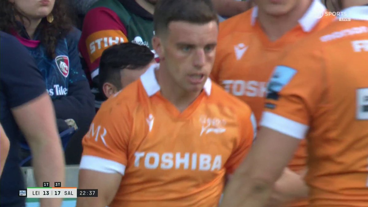 On a plate 🍽️ George Ford emphatically sets up Arron Reed to score Sale Sharks' third try of the night 🔥 #GallagherPrem | #LEIvSAL