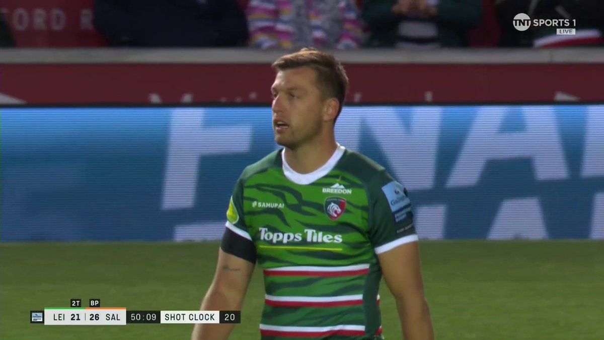 Where to even start!? 🤯 Handrè Pollard with an OUTRAGEOUS assist for Ollie Hassell-Collins' 11th try of the #GallagherPrem season 🔥 #LEIvSAL