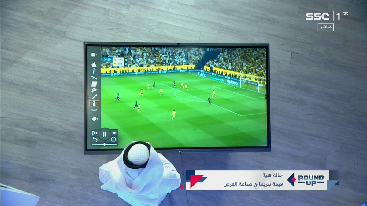 5 دقائق تحليل من الدكتور سلطان اللحياني عن قيمة كريم بنزيما الهجومية وثنائيته مع حسام عوار كأكثر ثنائية في صناعة الفرص الهجومية بعدد 35 فرصة بينهم ، تحليل رائع ! - ضع لايك للعودة لاحقاً 💛