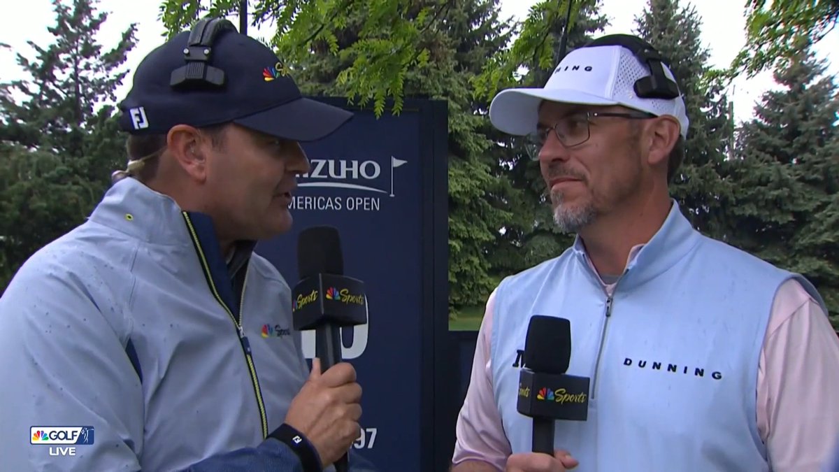Happy to have Ryan French (Monday Q Info) join us for live tournament coverage from Liberty National. 🤝 📺 Golf Channel | Mizuho Americas Open