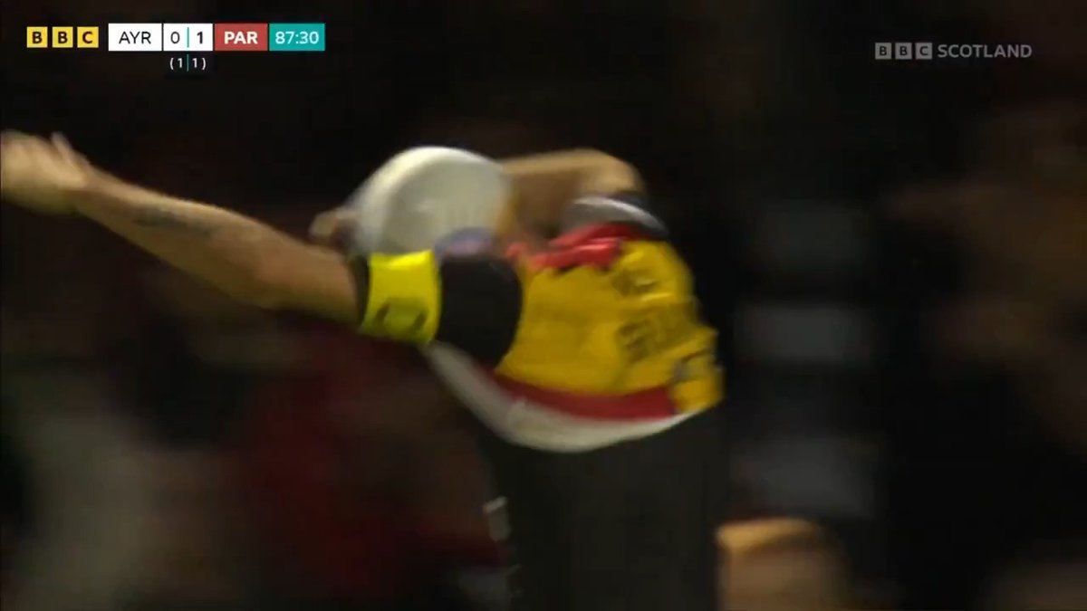 Brian Graham's 100th goal for Partick Thistle to potentially send them through! ⚽️ Can Ayr recover? Watch live BBC Scotland 📺 #BBCFootball