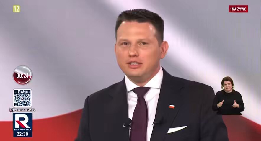 Pan Sławomir Mentzen dzielnie sobie radził całą debatę, a na ostatniej prostej dostał strzał od pana Adrian Zandberg, który pewnie będzie najczęściej odtwarzanym fragmentem z dzisiejszego wieczoru.