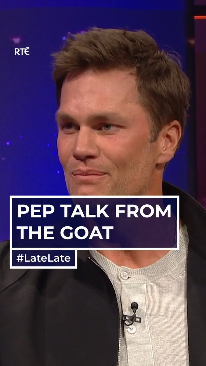 Pep talk from the GOAT Tom Brady🏈 #latelate