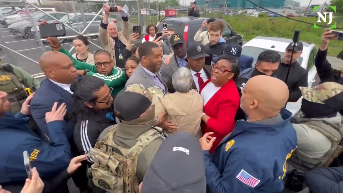 Ras Baraka, the Democratic mayor of Newark and a candidate for New Jersey governor, was arrested today outside an ICE facility. He and two members of Congress had been protesting the opening of Delaney Hall.