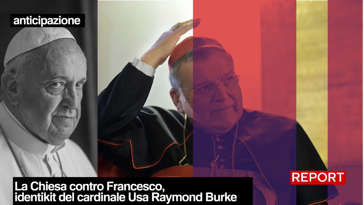 Patrono dell’Ordine di Malta e punto di riferimento mondiale del fronte ultraconservatore, all’interno della curia romana, il cardinale Raymond Burke è stata una delle voci più critiche nei confronti di Papa Bergoglio. #Report torna domani, dalle 20.30 su #Rai3 👇