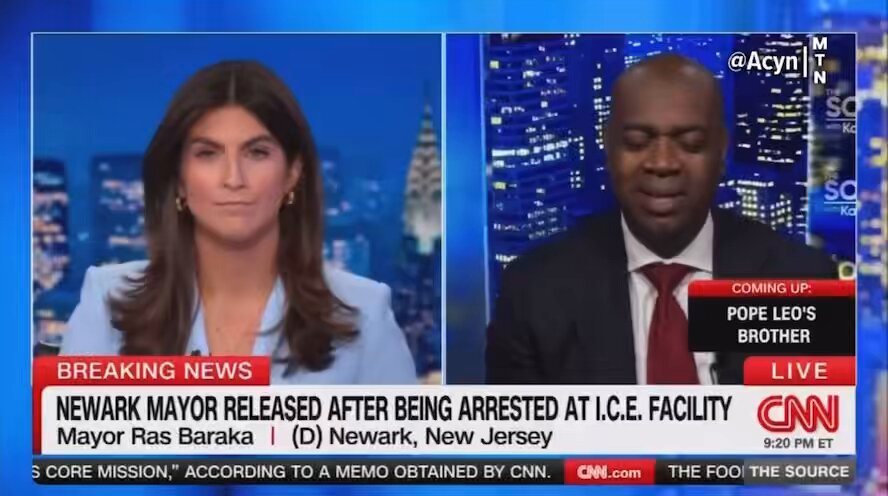 JUST NOW: Newark Mayor Ras Baraka speaks out following his arrest earlier today and responds directly to Alina Habba: “I did not enter that place unlawfully. I did not break any laws. So all of that is incorrect. She was not there so she should get some better information”