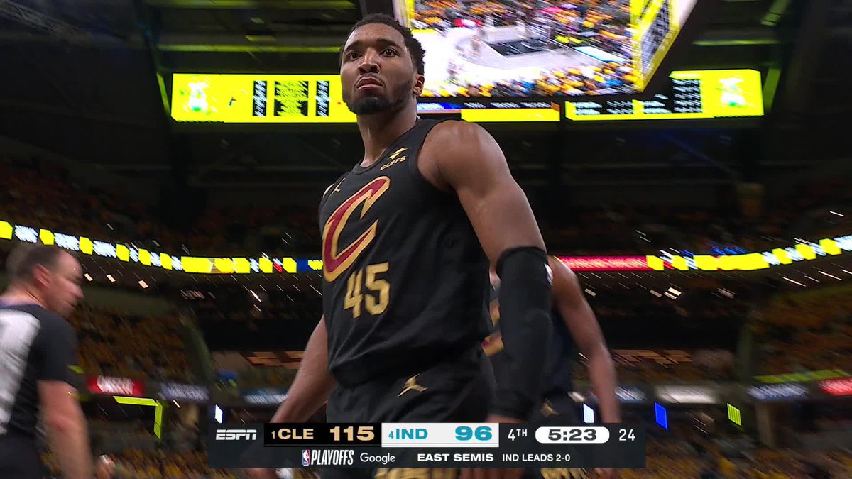 Donovan Mitchell in series vs. Pacers: 43 PTS 48 PTS 33 PTS First player since KD in 2019 to drop 43+ in back-to-back playoff games.