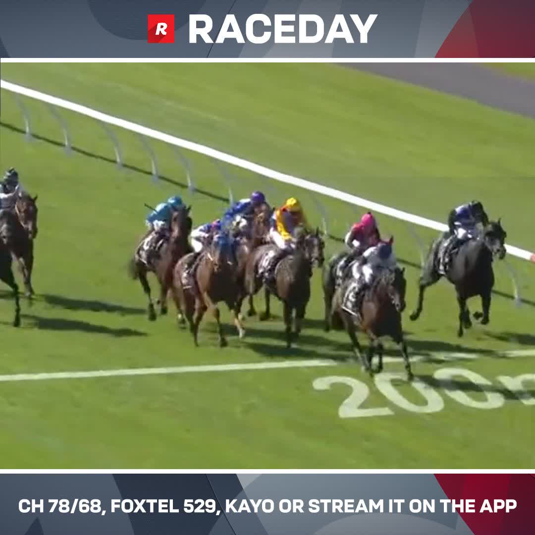 "Today's his day." Wine Barron bolts in with Ben melham in the saddle 🍷 Michael Hickmott