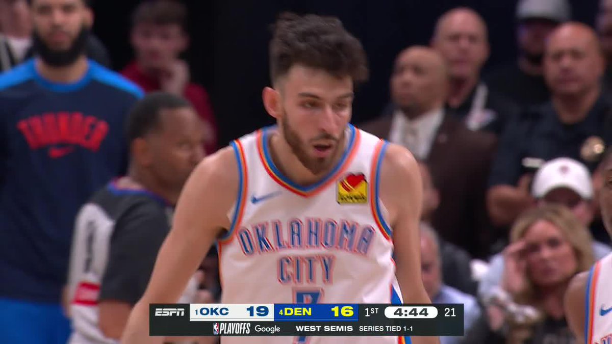CHET WITH ONE HAND ON THE LOB 💰 Thunder-Nuggets Game 3 on ESPN 🍿