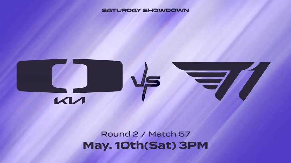 It's a fight to turn the tide for Dplus KIA while T1 LoL looks to ride their momentum back to the top! With standings at stake and MSI on the horizon, one will carve their own path starting with the Week 6 SATURDAY ⚔️ SHOWDOWN at 3PM KST!