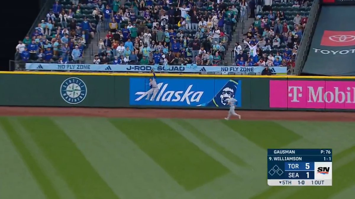 Daulton Varsho robs a home run!