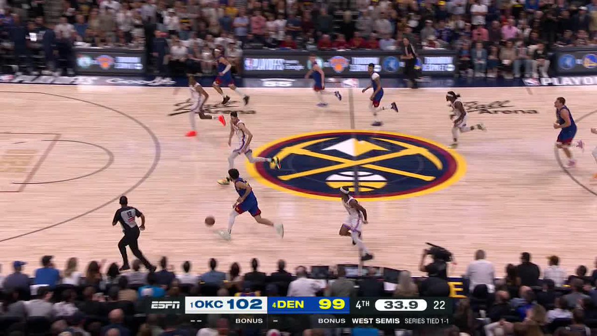 AARON GORDON TIES IT UP FOR THE NUGGETS WITH SECONDS TO GO 😱 OVERTIME ON ESPN 🍿