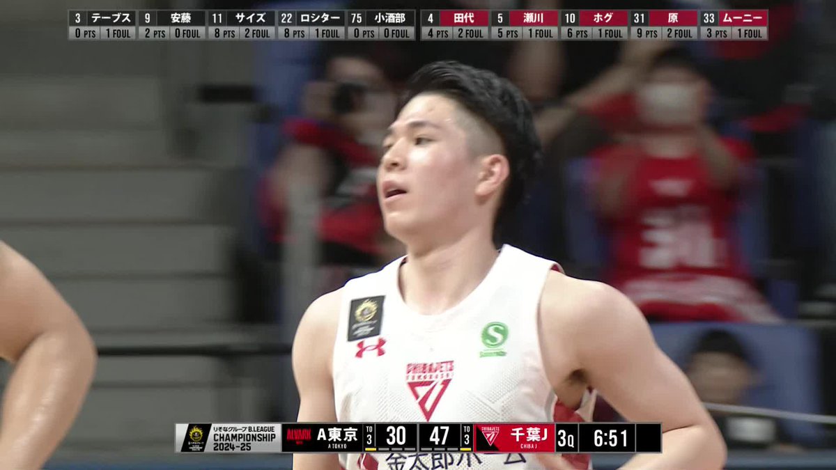 若き司令塔の瀬川が躍動🔥#千葉ジェッツ #瀬川琉久 #いくぜてっぺん