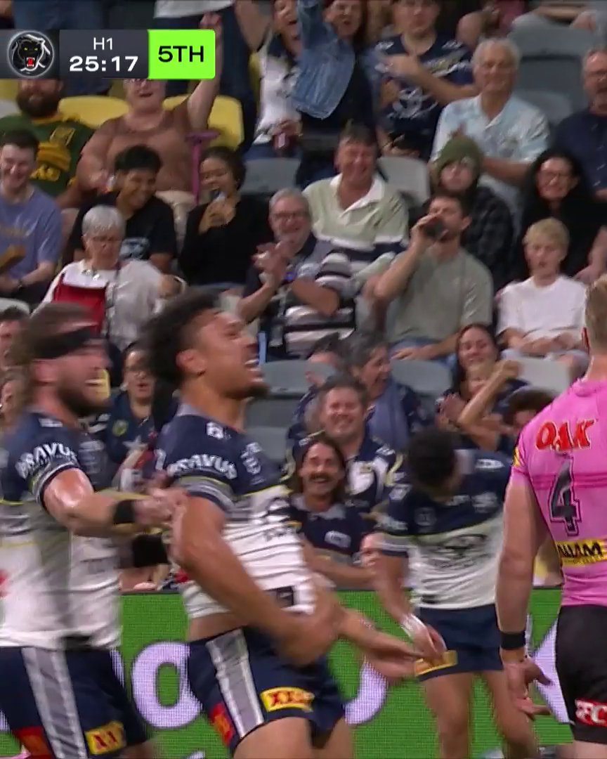WHAT A TRY! 😍 #NRLCowboysPanthers
