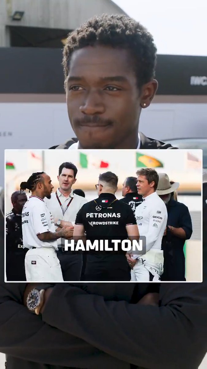Learning from the 🐐 Damson Idris 🤝 Lewis Hamilton