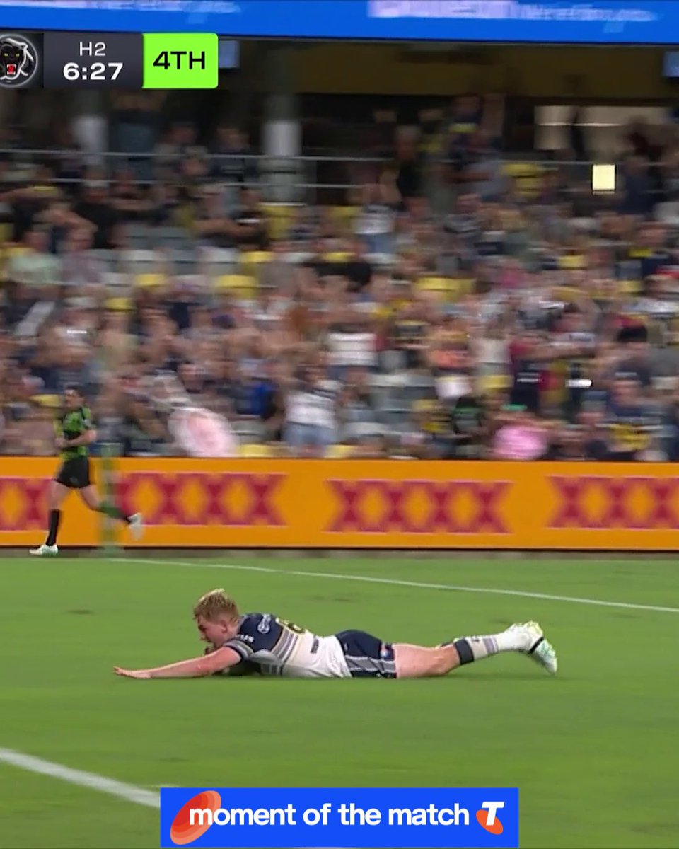 This is the greatest sport in the world! 😍 #NRLCowboysPanthers Telstra Moment of the Match