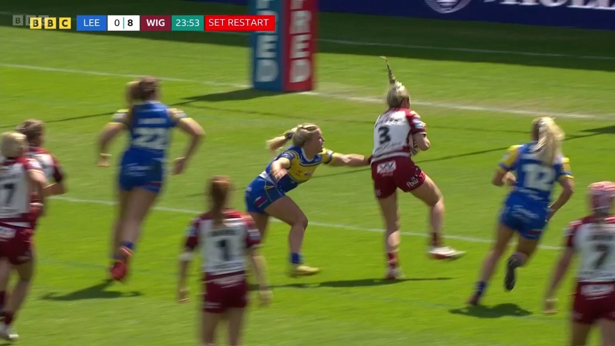 TRY! Georgia Wilson extends Wigan's lead with a piece of great play. #ChallengeCup
