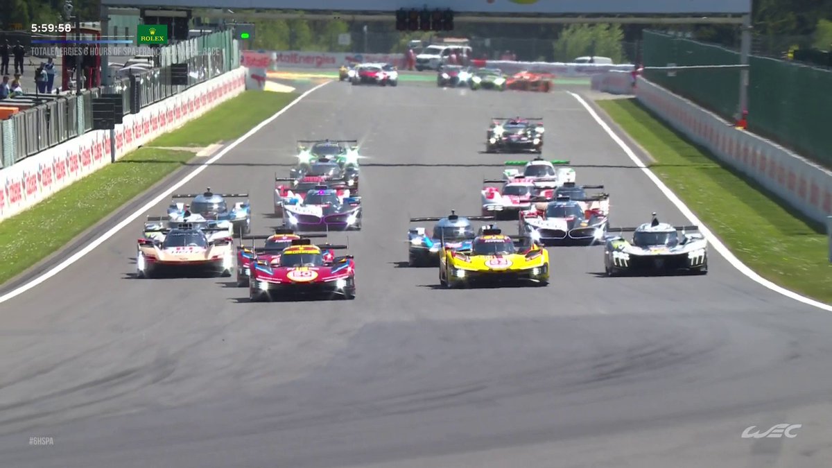 We go GREEN in Spa. 🟢 Watch now on #WEC #6HSpa #Rolex