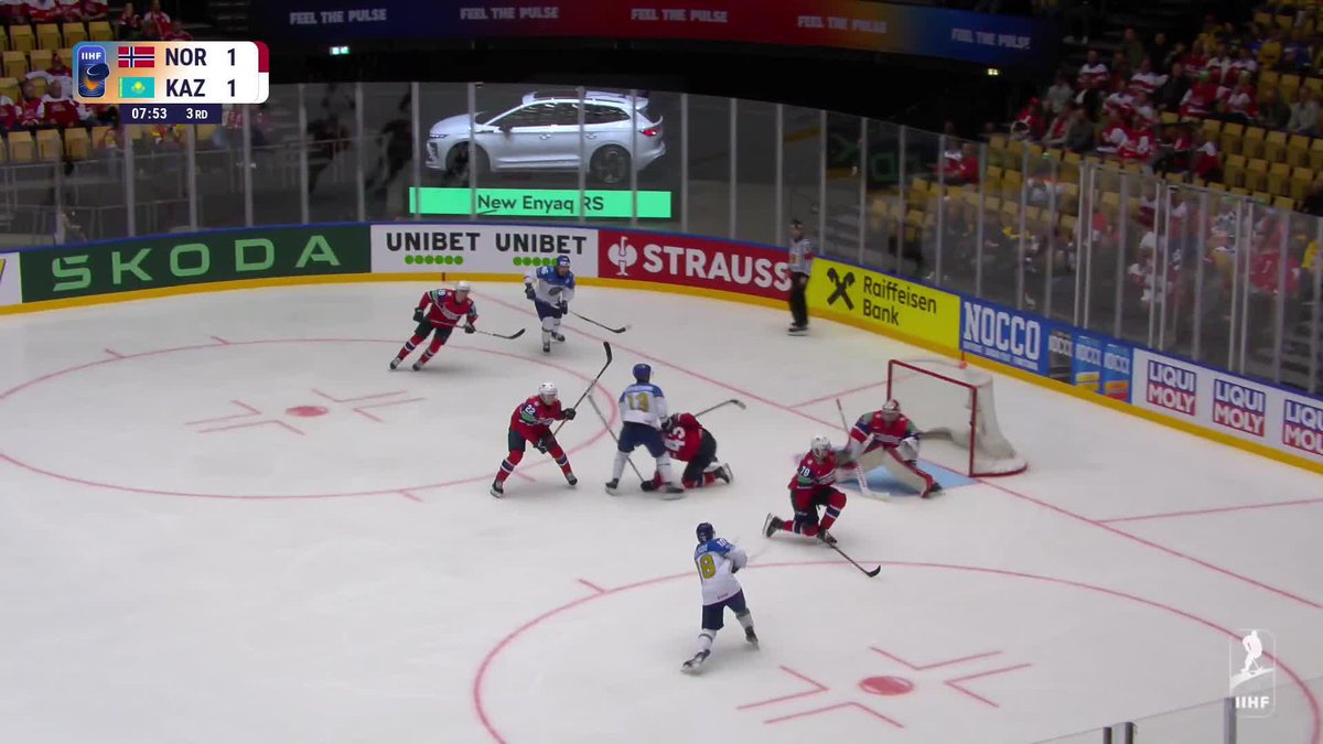 Kazakhstan takes the lead! 🇰🇿🔥 #MensWorlds #IIHF